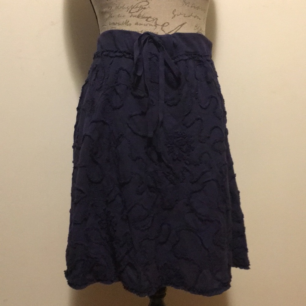 💙SALE! Max Studio 100% Cotton Navy Blue Skirt